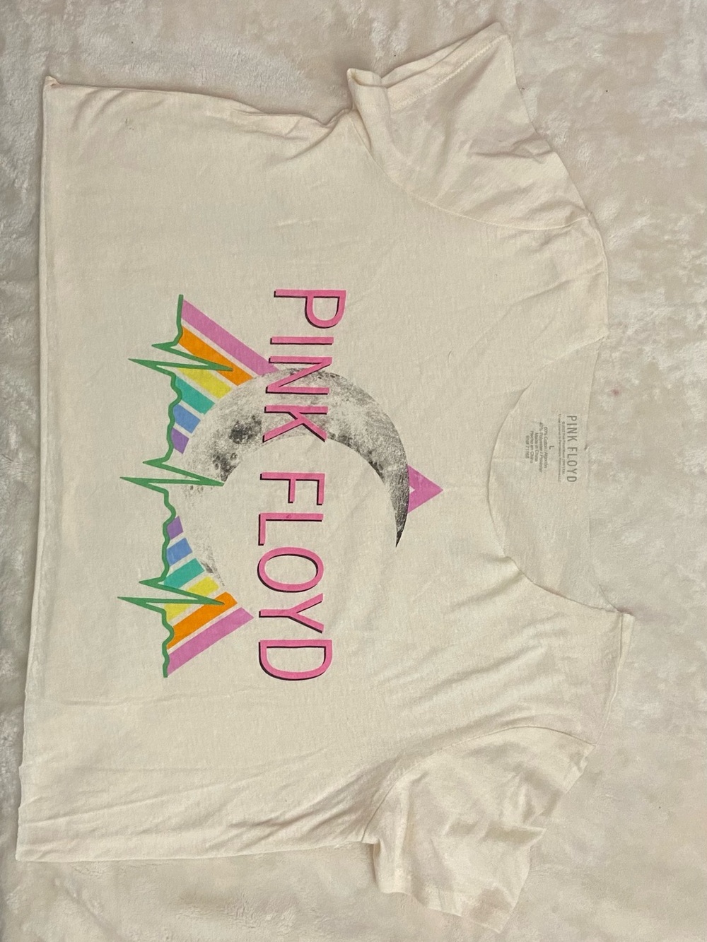 Pink Floyd Light Pink Logo Tee